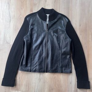 Telluride Clothing Company Leather and Wool Jacket Size XL